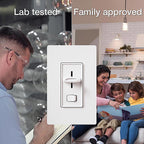 Lutron SCL-153PH-IV Skylark Ivory 150 watt 3-Way Dimmer Switch 1/Pack