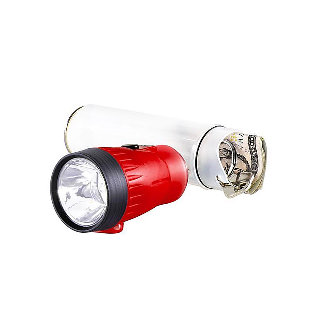Life Gear LG141 Glow 12 Lumens Red LED Flashlight AA Battery