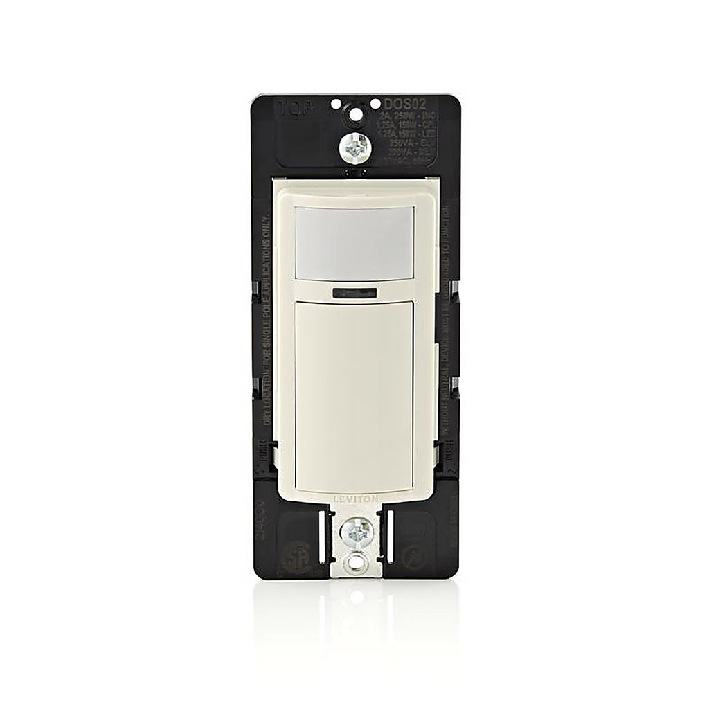 Leviton DOS02-1LT Decora 2.5 amps Single Pole Motion Sensor Switch Light Almond 1/Pack