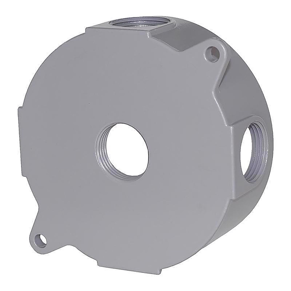 Sigma Electric 143854 5-1/2 in. Round Metallic Weatherproof Box Gray