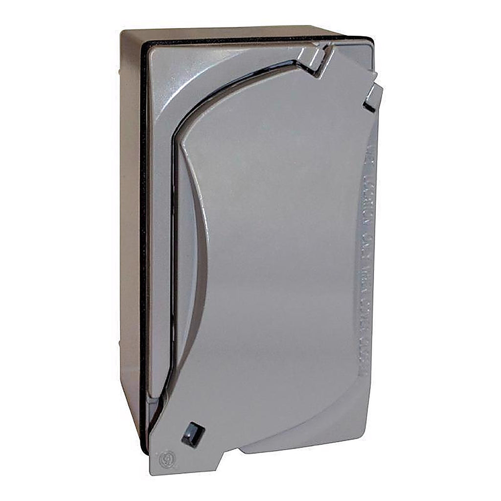 Sigma Electric 16449 Rectangle Metal 1 gang GFCI Outlet Kit For Wet Locations