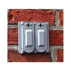 Sigma Electric 14945 Square Plastic 2 gang Universal Cover For Wet Locations