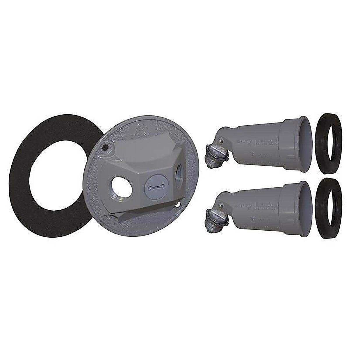 Sigma Electric 14782 Switch Controlled Gray Lamp Holder Kit Hardwired