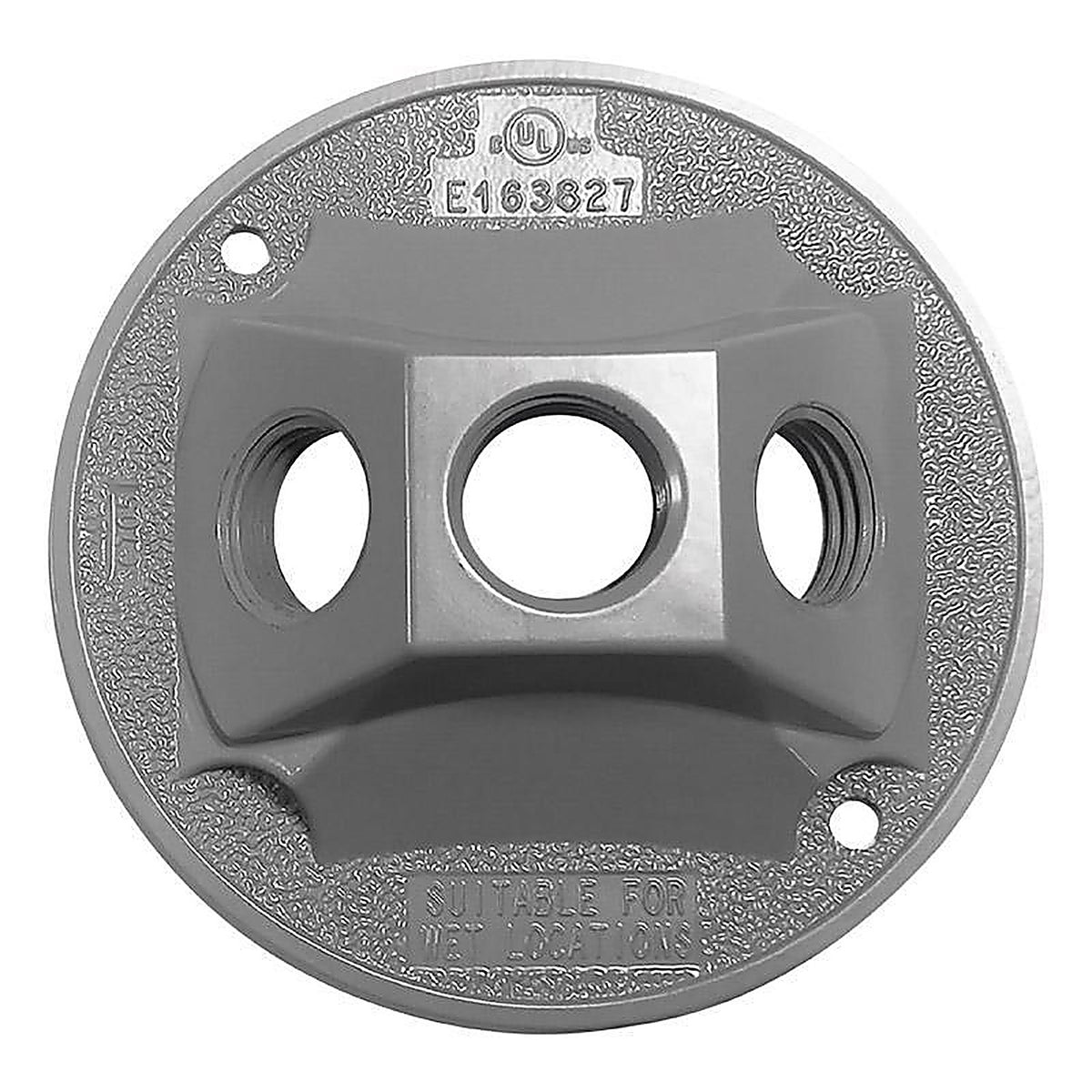 Sigma Electric 14383 Round Metal Lampholder Cover For Wet Locations