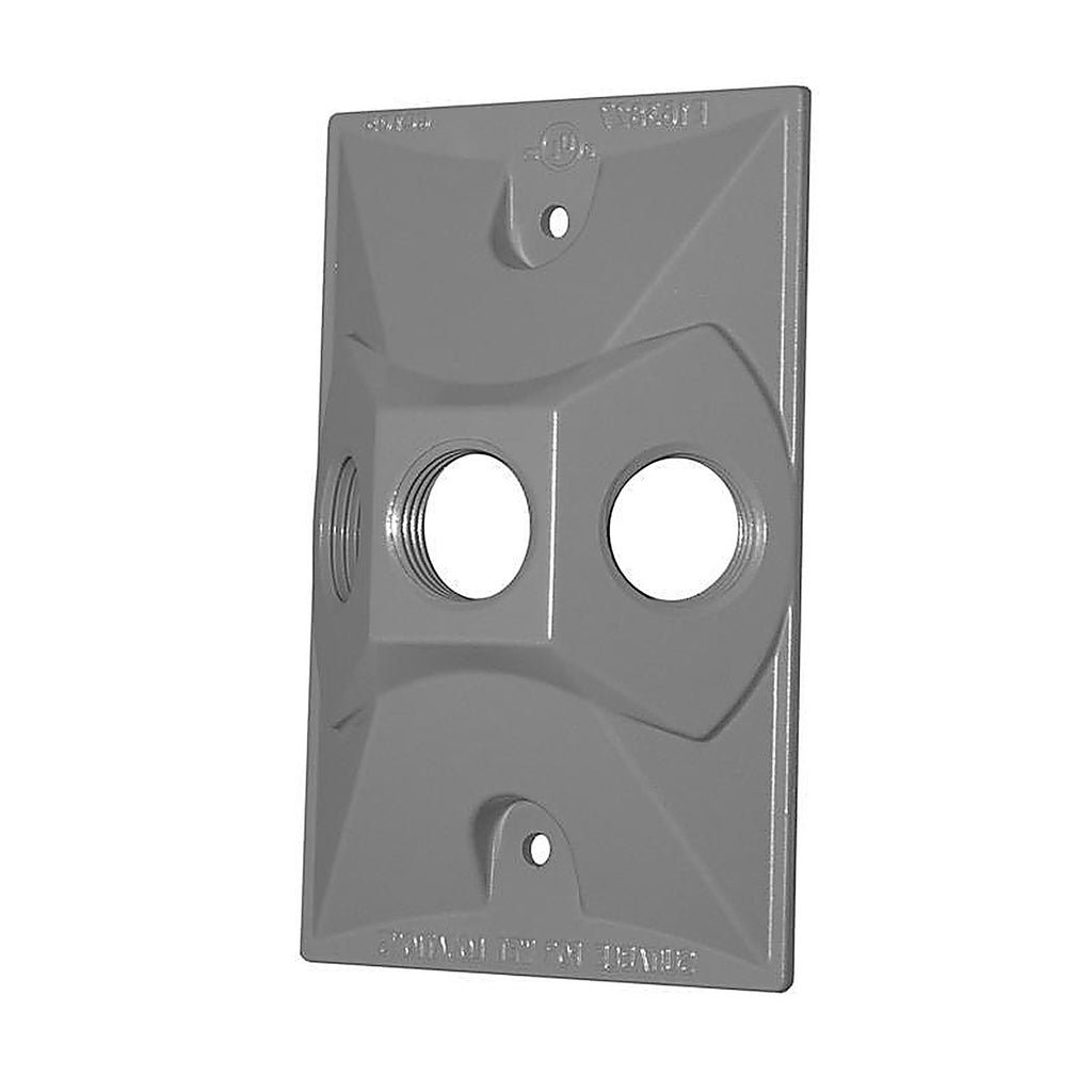 Sigma Electric 14373 Rectangle Metal 1 gang Lampholder Cover For Wet Locations