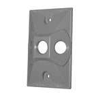Sigma Electric 14373 Rectangle Metal 1 gang Lampholder Cover For Wet Locations