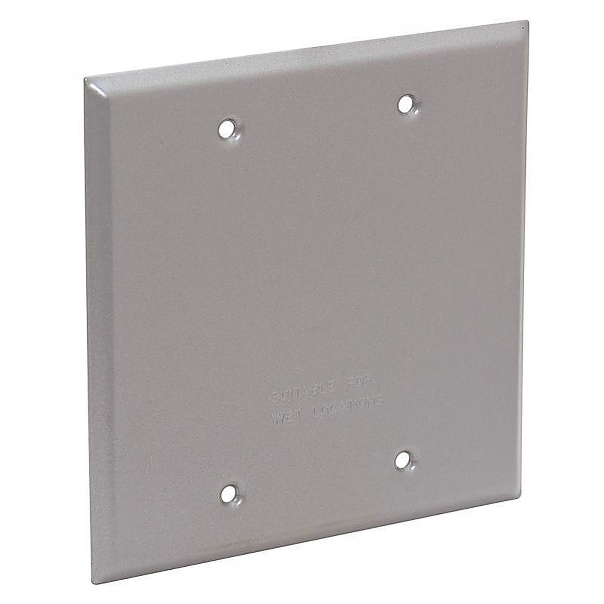 Sigma Electric 14340 Square Steel 2 gang Flat Box Cover For Wet Locations