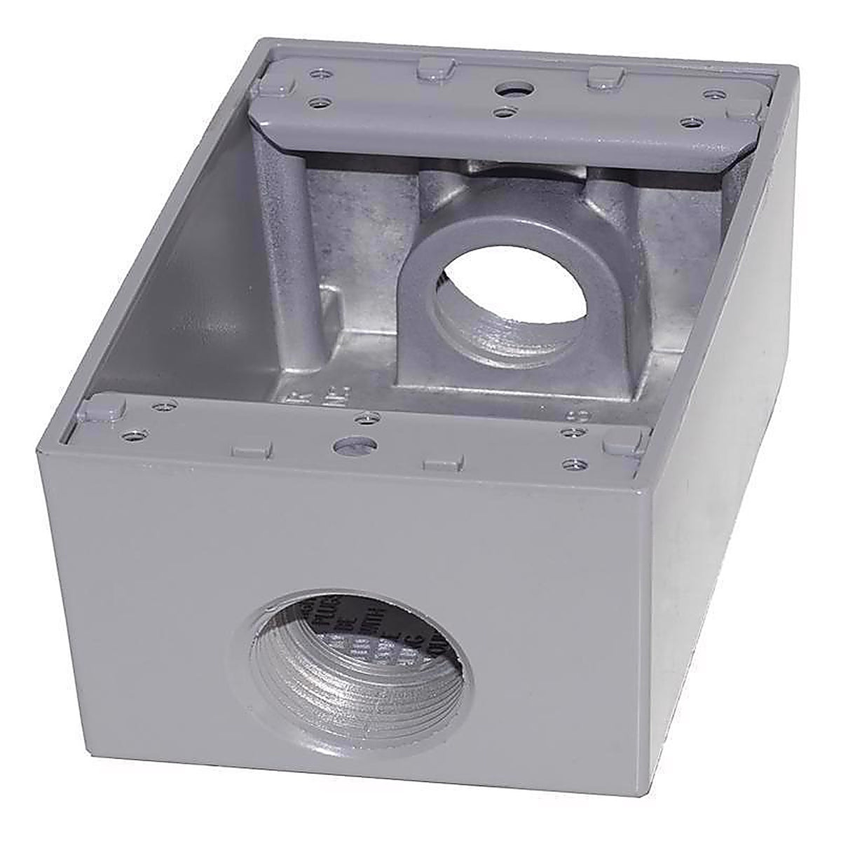 Sigma Electric 14252 4-1/2 in. Rectangle Metallic 1 gang Weatherproof Box Gray