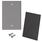 Sigma Electric 14240 Rectangle Steel 1 gang Flat Box Cover For Wet Locations