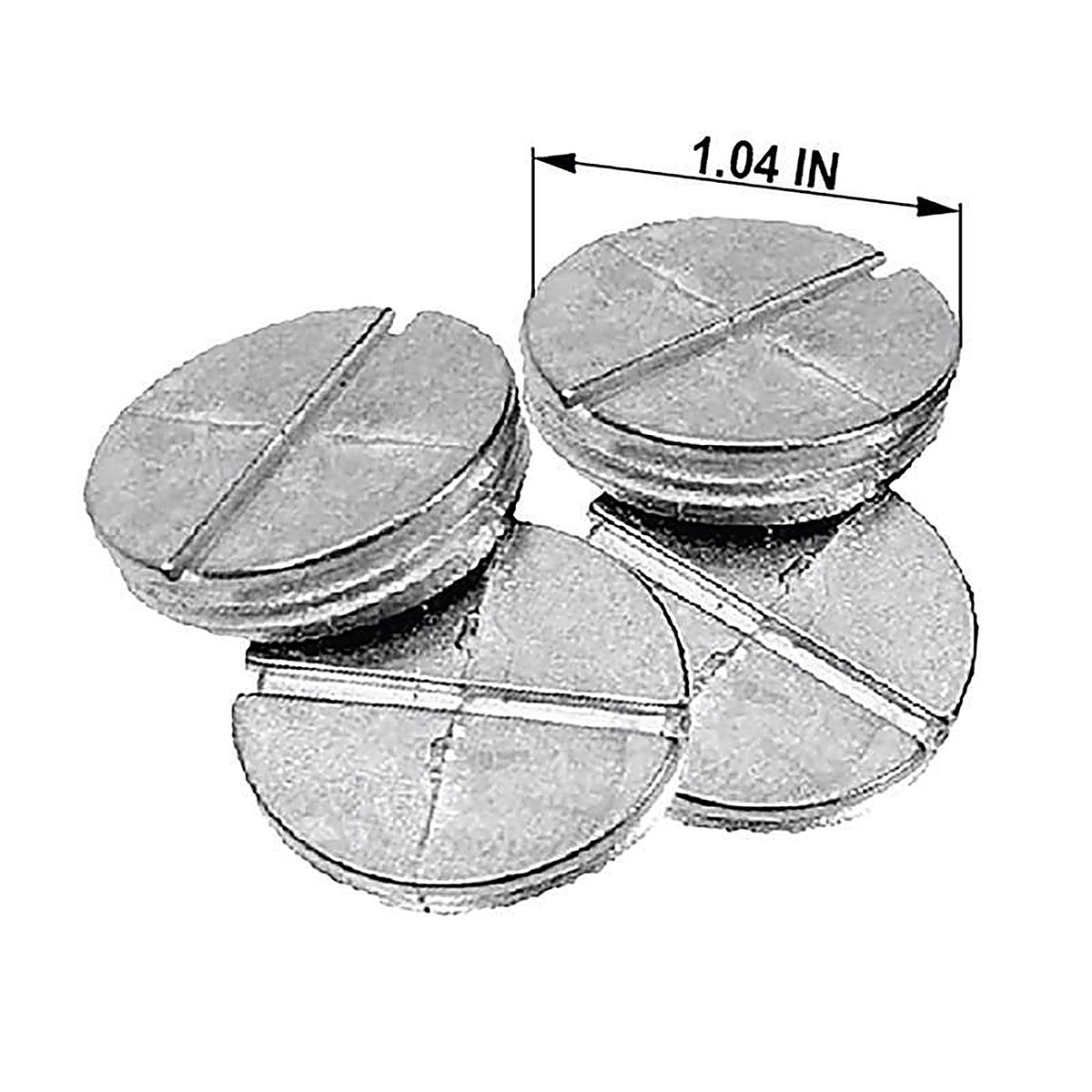 Sigma Electric 14007 Round Die-Cast Zinc Closure Plug For Closure of Unused Box Outlets