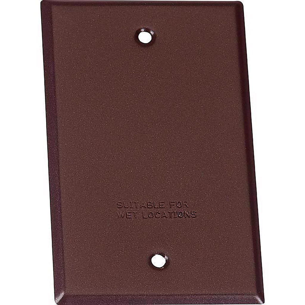 Sigma Electric 14240BR Rectangle Steel 1 gang Flat Box Cover For Wet Locations