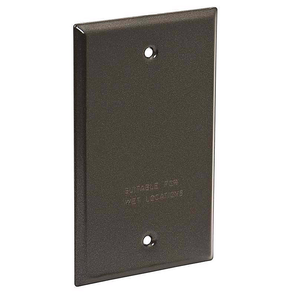 Sigma Electric 14240BR Rectangle Steel 1 gang Flat Box Cover For Wet Locations