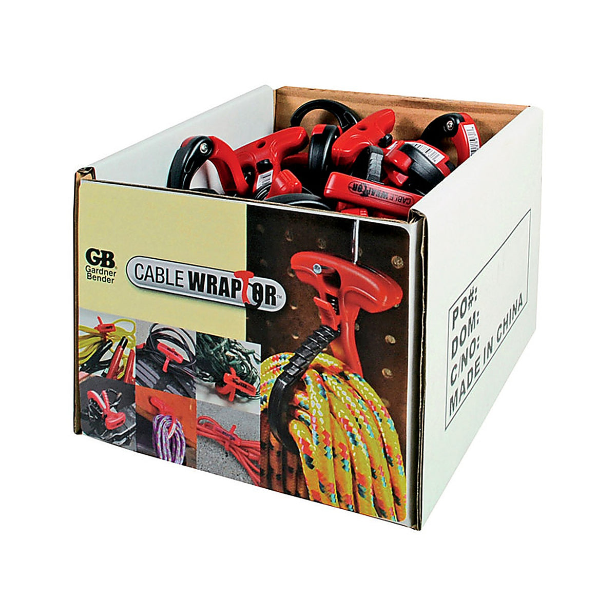 Gardner Bender CW-T1RR50 1-1/2 in. Dia. x 1.5 in. L Black/Red Plastic Cable Organizer