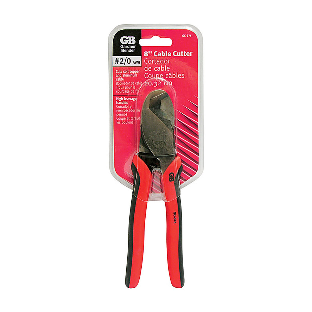 Gardner Bender GC-375 8 in. L Multicolored Cable Cutter 2/0 Ga.