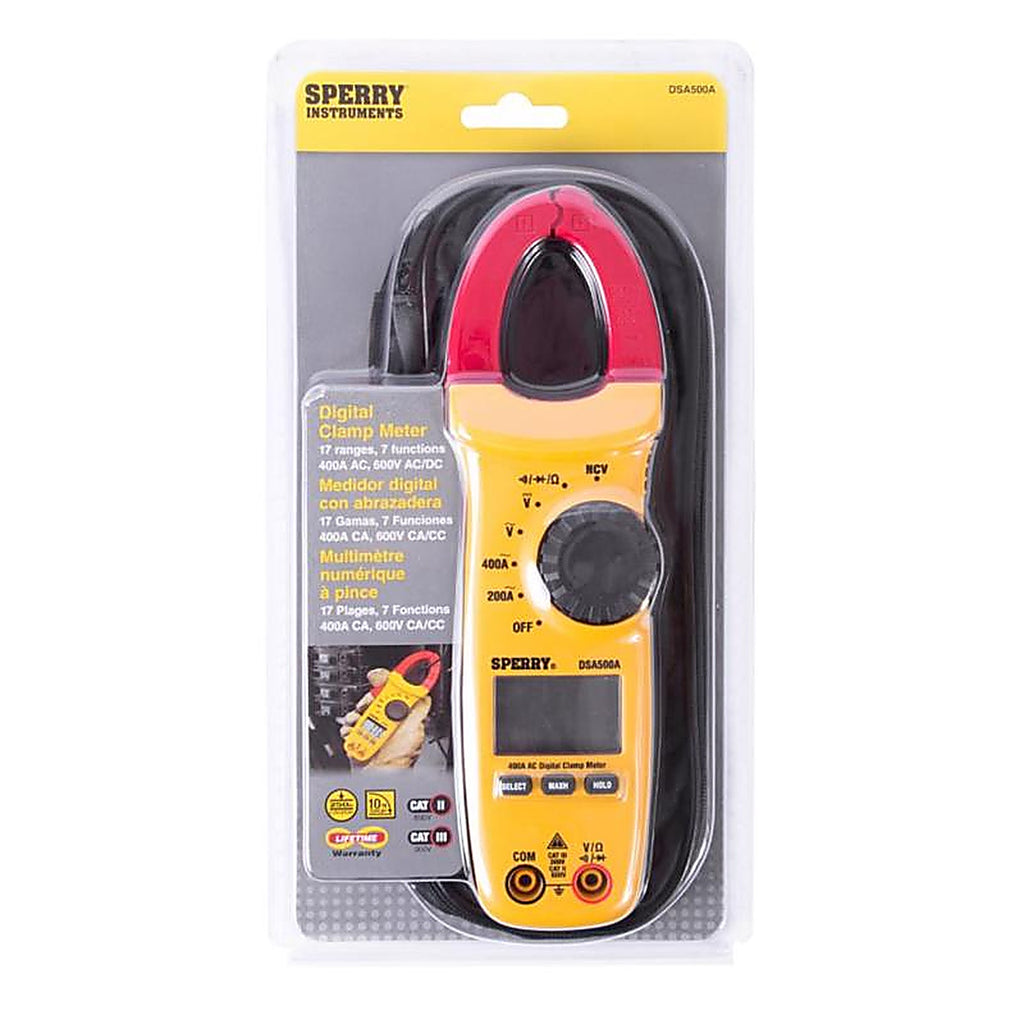 Gardner Bender DSA500AR Sperry Snap-Around 300V 600V LCD AC Clamp Meter 1/Pack