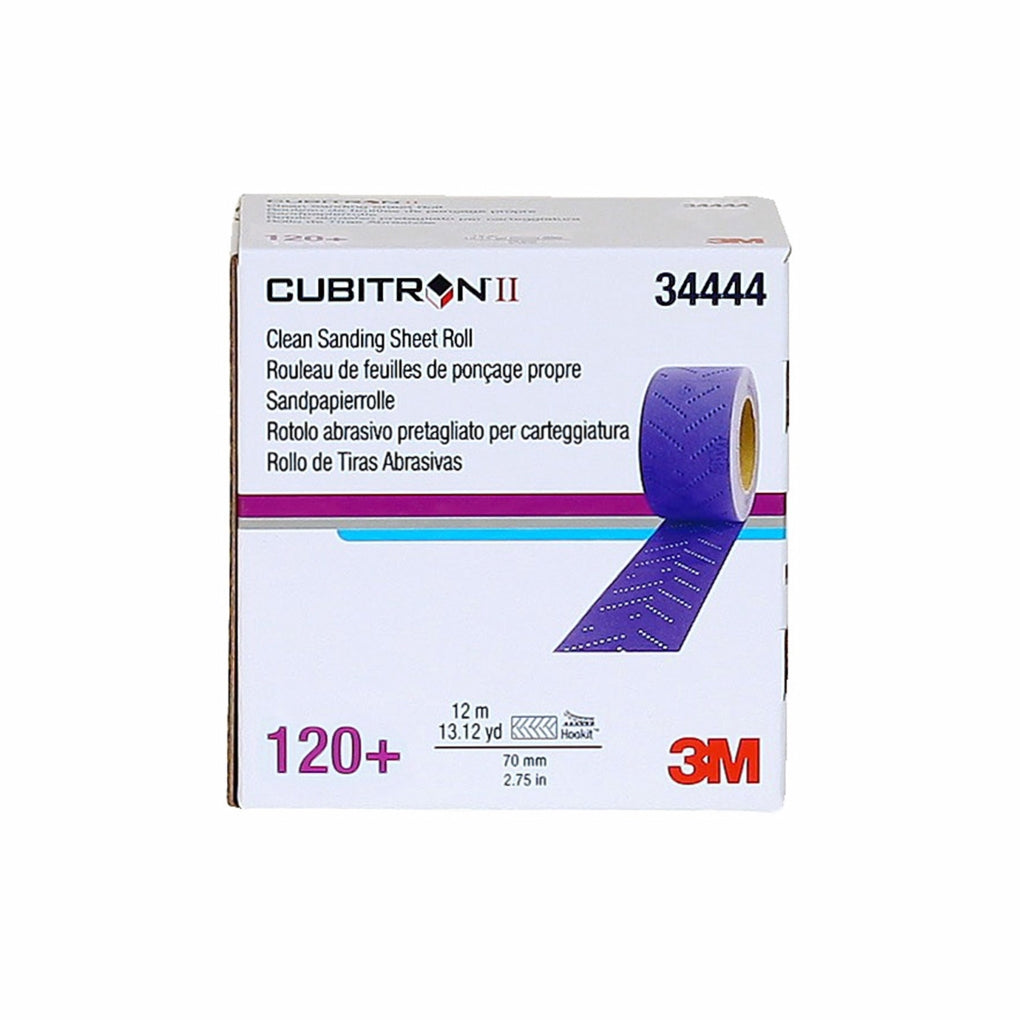 3M 34444 Cubitron II Hookit Clean Sanding Sheet Roll, 120+ grade