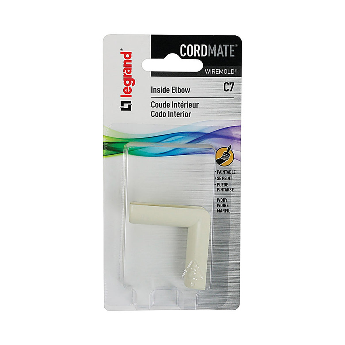 Cordmate C7 2 3/4 in. Dia. Plastic Electrical Conduit Elbow For AC, MC and RWFMC Cable 10/Pack