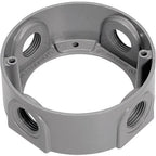 Sigma Electric 14236 4-3/16 in. Round Metallic Extension Ring Gray