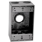 Sigma Electric 14251-5 4-1/2 in. Rectangle Metallic 1 gang Weatherproof Box Gray