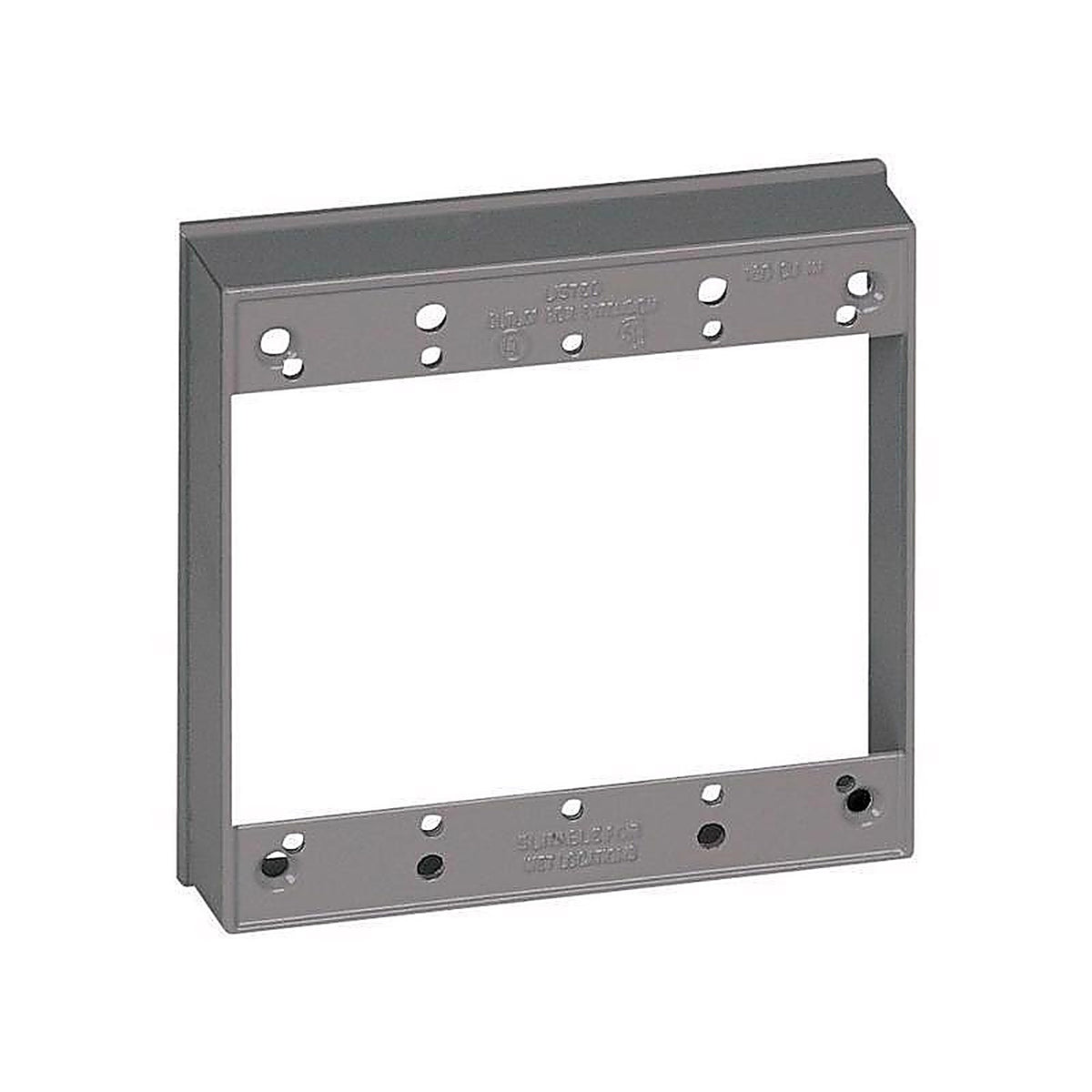 Sigma Electric 14323 4-5/8 in. Square Metallic Extension Ring Gray