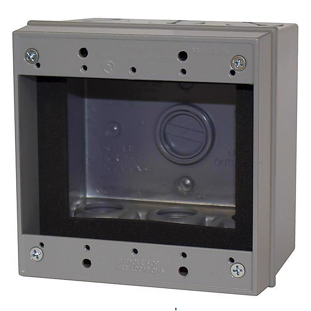 Sigma Electric 14323 4-5/8 in. Square Metallic Extension Ring Gray