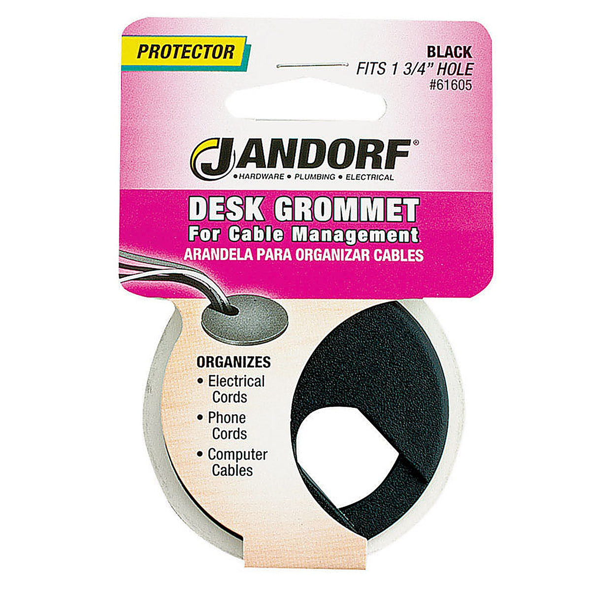 Jandorf 61605 1-3/4 in. Computer Grommet 1/Pack