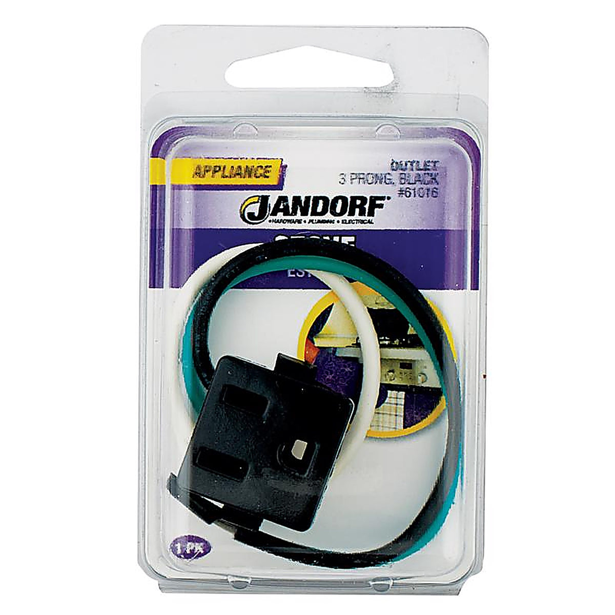 Jandorf 61015 15 amps 125 volt White Outlet 1/Pack