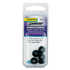 Jandorf 61511 7/16 in. Dia. Rubber Grommet 5/Pack