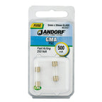 Jandorf 60691 GMA 500 milliampere Fast Acting Fuse 2/Pack