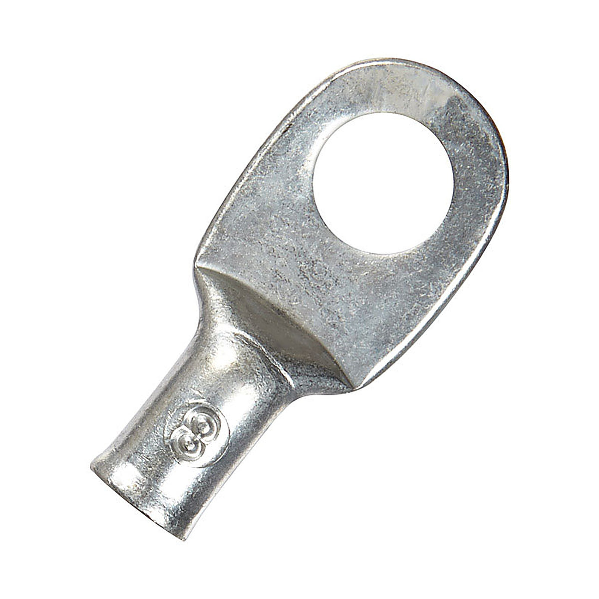 Jandorf 60771 8 Ga. Uninsulated Wire Electrical Lug Silver 2/Pack