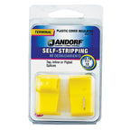 Jandorf 60796 12-10 Ga. Insulated Wire Terminal Self-Stripping Yellow 2/Pack