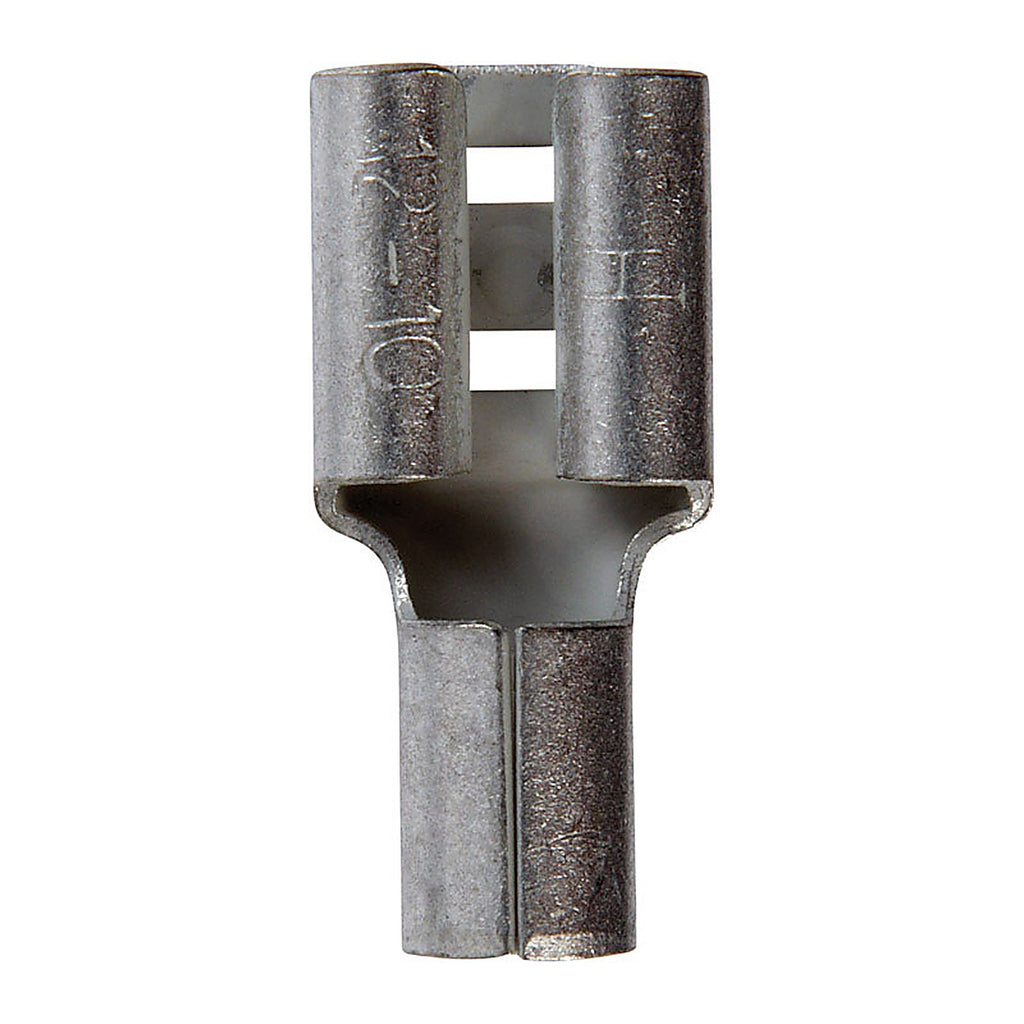 Jandorf 60824 12-10 Ga. Uninsulated Wire Female Disconnect Silver 5/Pack