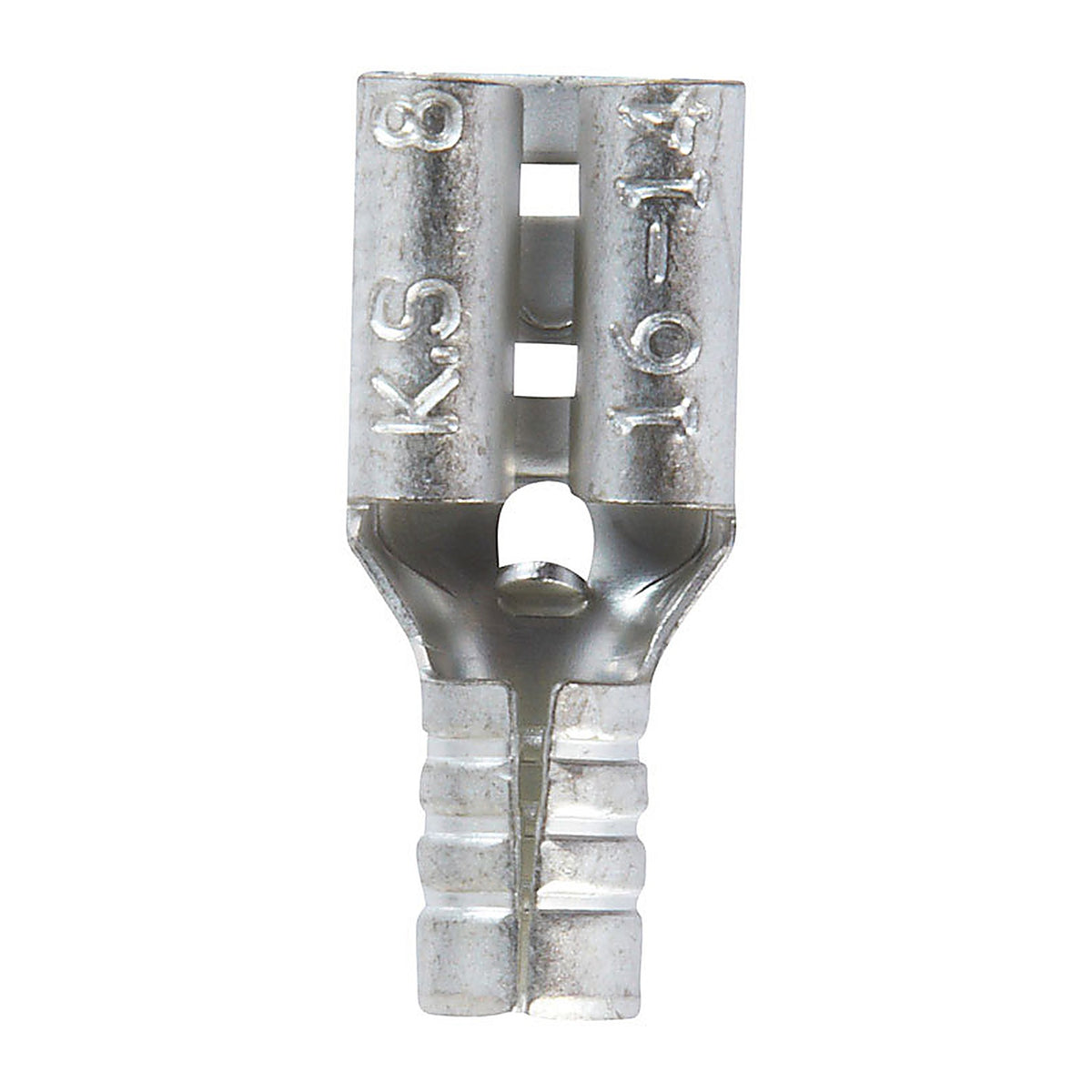 Jandorf 60870 16-14 Ga. Uninsulated Wire Female Disconnect Silver 5/Pack