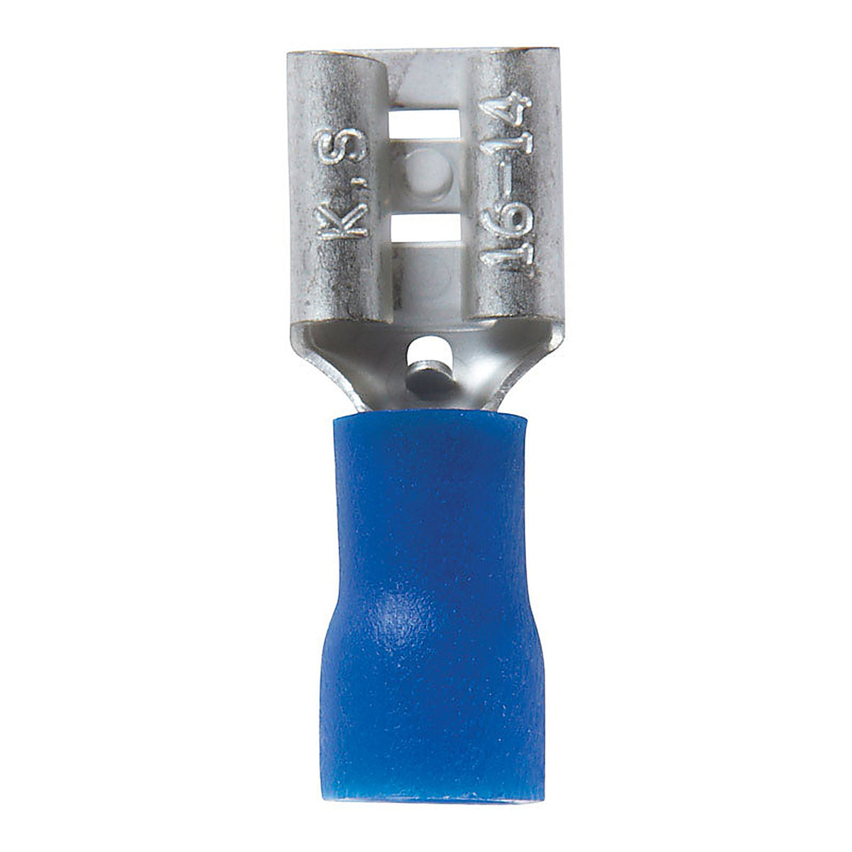 Jandorf 60872 16-14 Ga. Insulated Wire Female Disconnect Blue 5/Pack