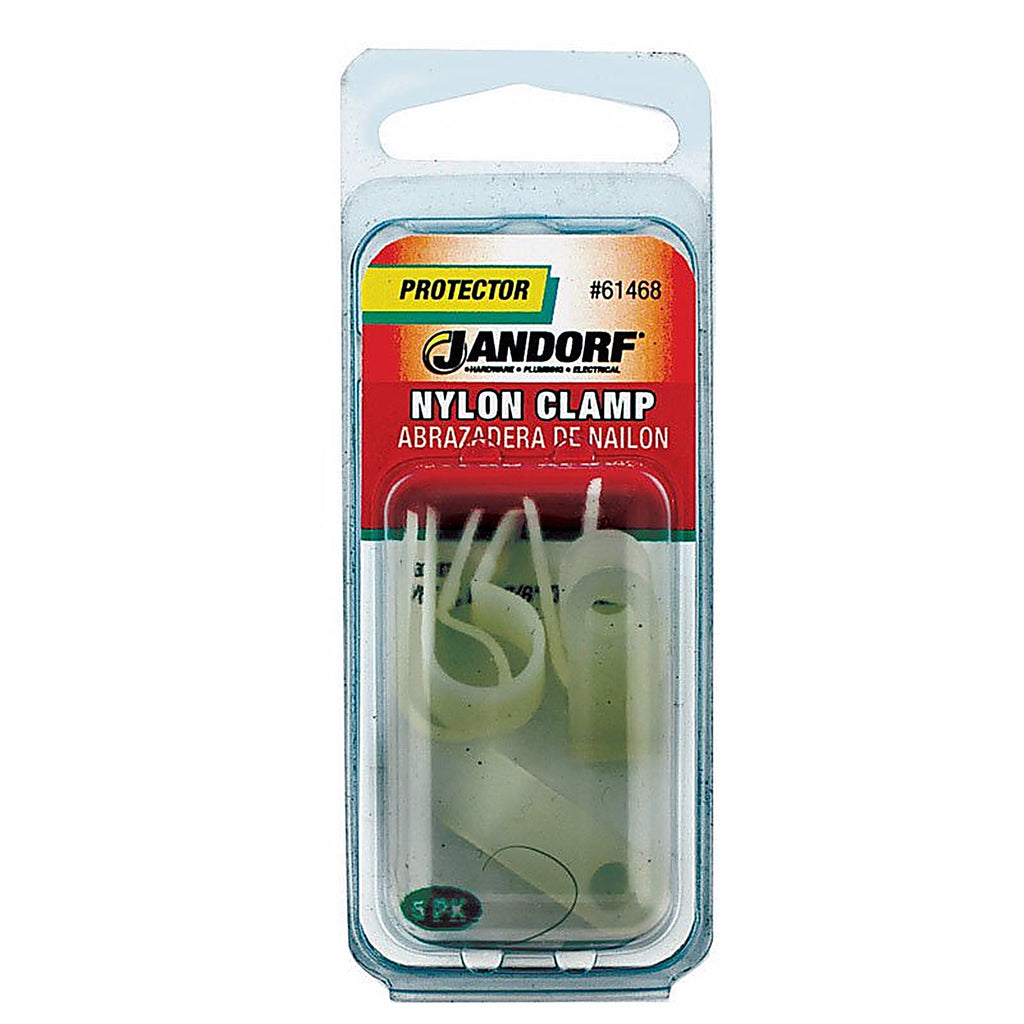 Jandorf 61468 3/8 in. Dia. Nylon Cable Clamp 5/Pack