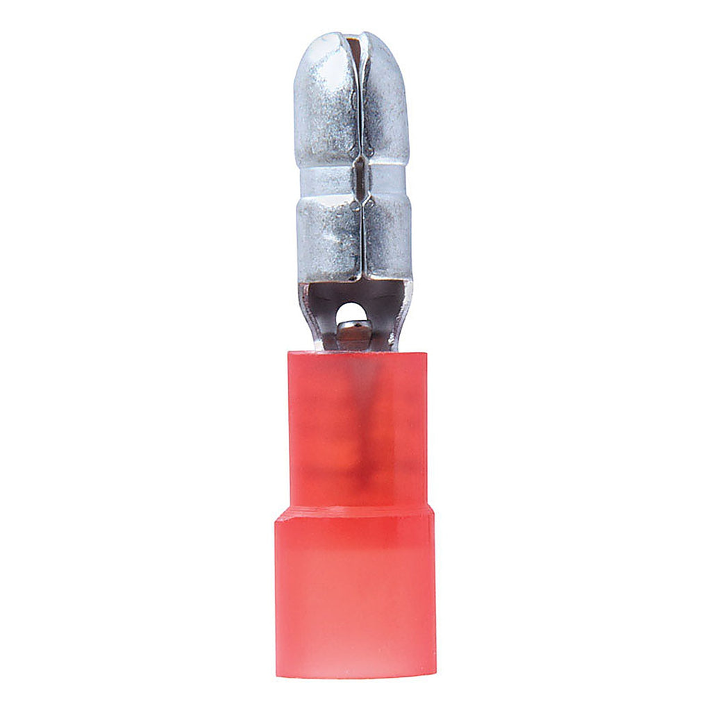 Jandorf 60925 22-18 Ga. Insulated Wire Male Bullet Red 5/Pack