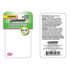 Jandorf 60935 22-18 Ga. Insulated Wire Terminal Closed End Clear 5/Pack