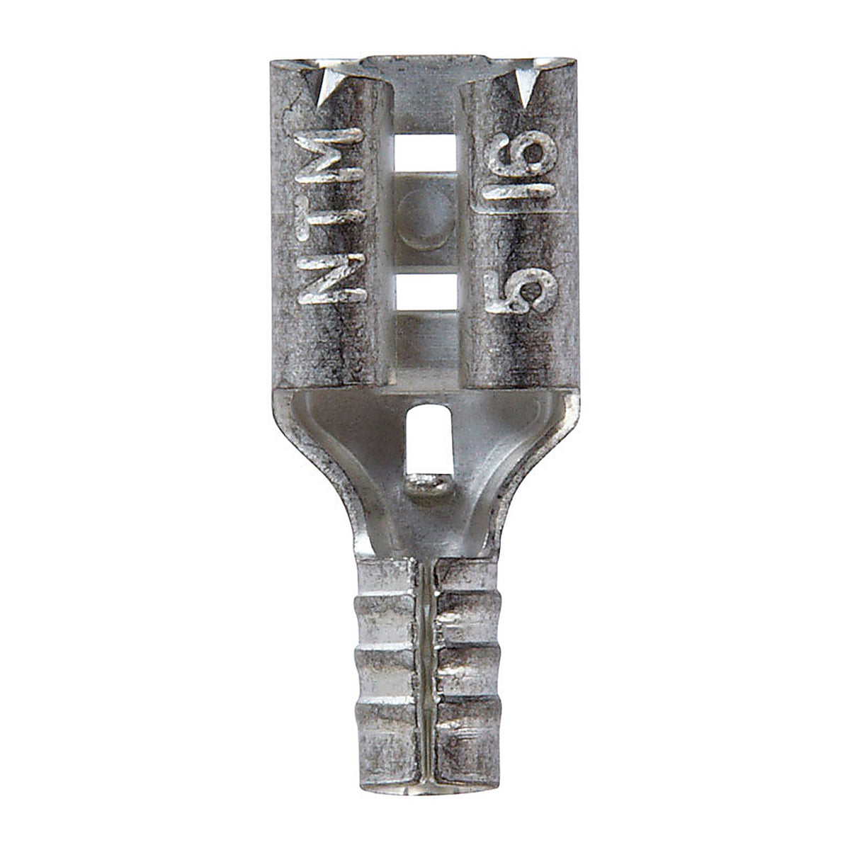 Jandorf 60943 22-18 Ga. Uninsulated Wire Female Disconnect Silver 5/Pack