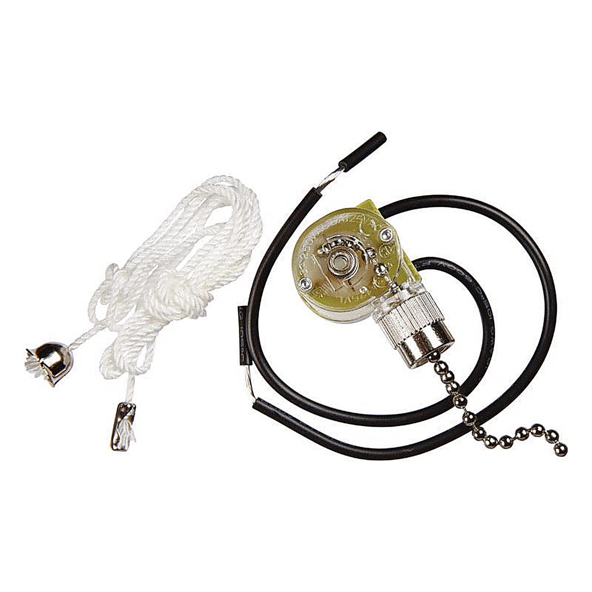 Jandorf 61208 6 amps Single Pole Pull Chain Appliance Switch Brass 1/Pack