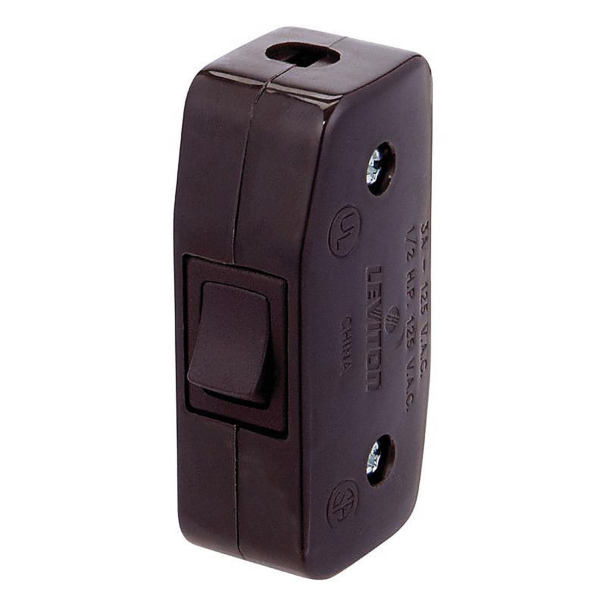 Jandorf 61210 3 amps Single Pole Feed Through Appliance Switch Brown 1/Pack