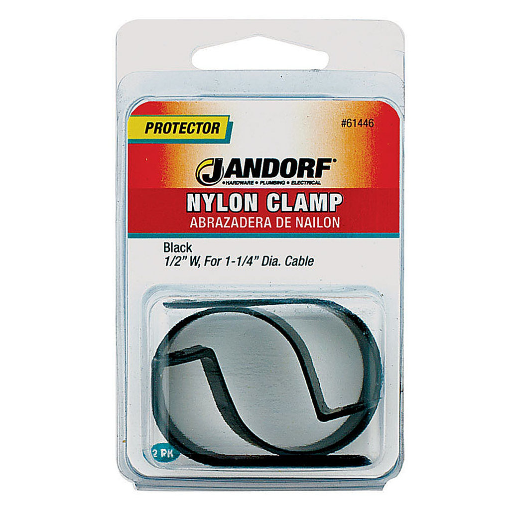 Jandorf 61446 1-1/4 in. Dia. Nylon Cable Clamp 2/Pack