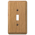 Amerelle 901TL Contemporary Brown 1 gang Wood Toggle Wall Plate 1/Pack