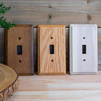 Amerelle 901TL Contemporary Brown 1 gang Wood Toggle Wall Plate 1/Pack