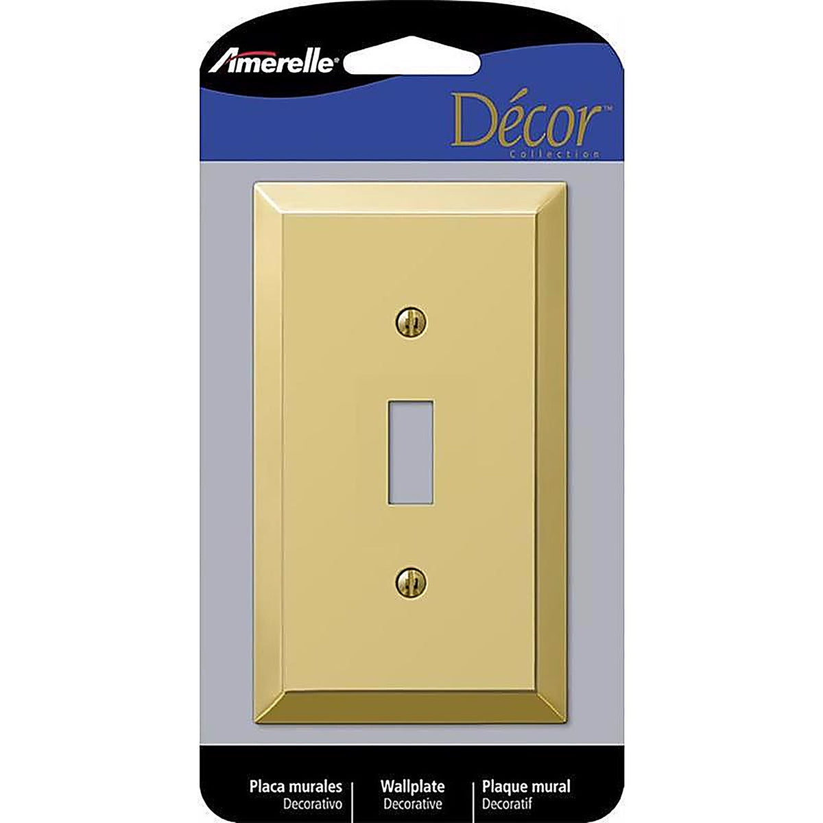 Amerelle 163TBR Century Aged Bronze Brass 1 gang Stamped Steel Toggle Wall Plate 1/Pack