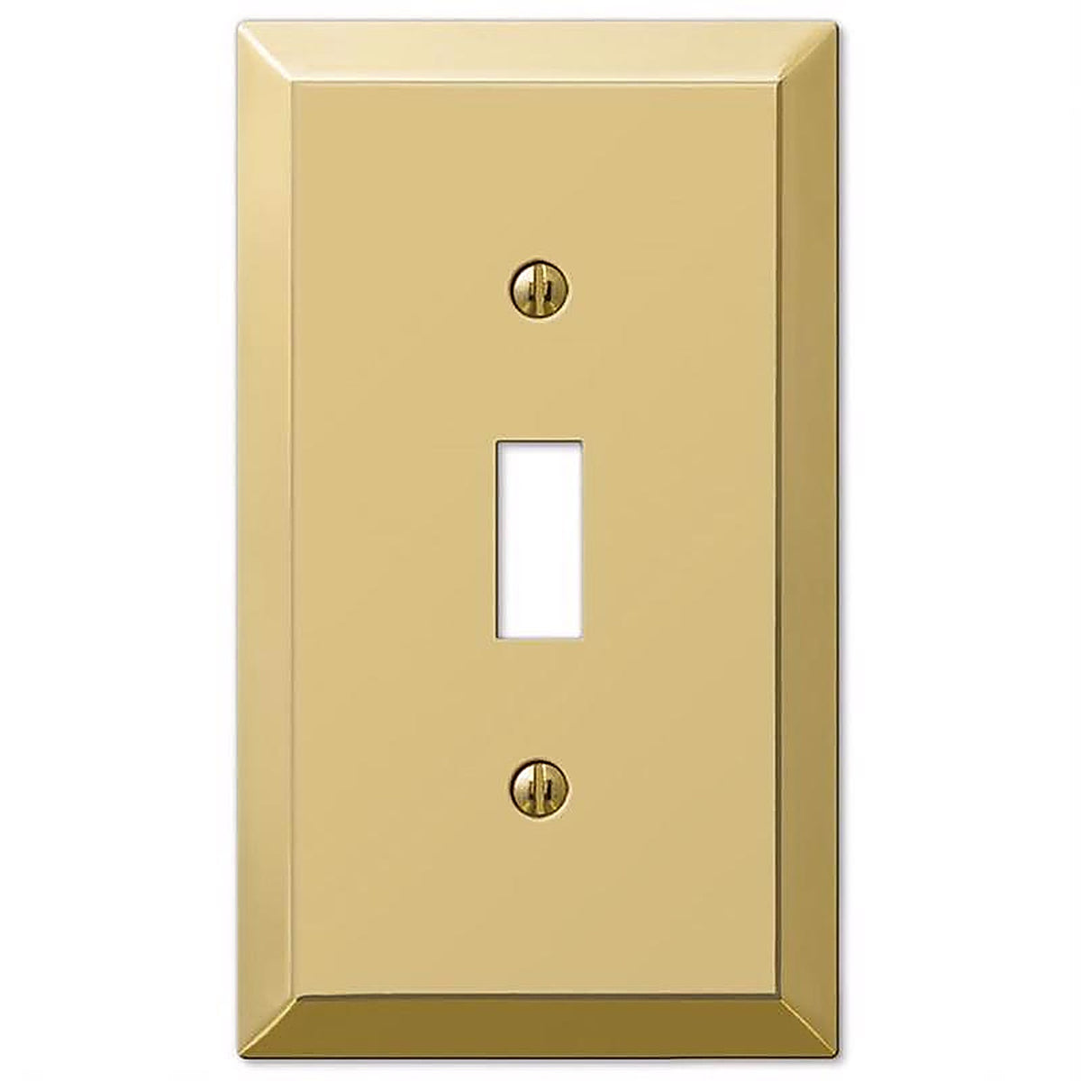 Amerelle 163TBR Century Aged Bronze Brass 1 gang Stamped Steel Toggle Wall Plate 1/Pack
