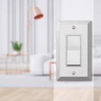 Amerelle 161R Century Polished Chrome Light Gray 1 gang Stamped Steel Rocker Wall Plate 1/Pack