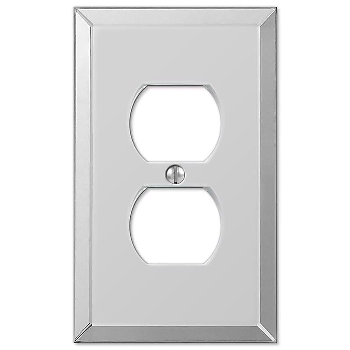 Amerelle 66D Clear 1 gang Acrylic Duplex Outlet Wall Plate 1/Pack