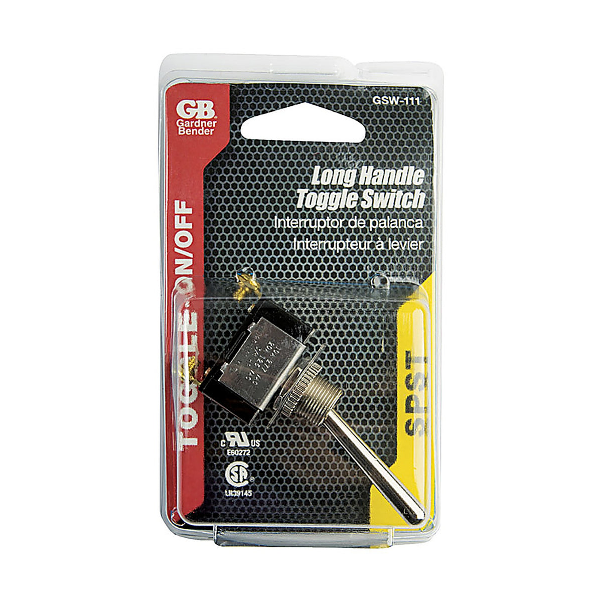 Gardner Bender GSW-111 Single Pole Toggle O-Ring Switch Silver 1/Pack