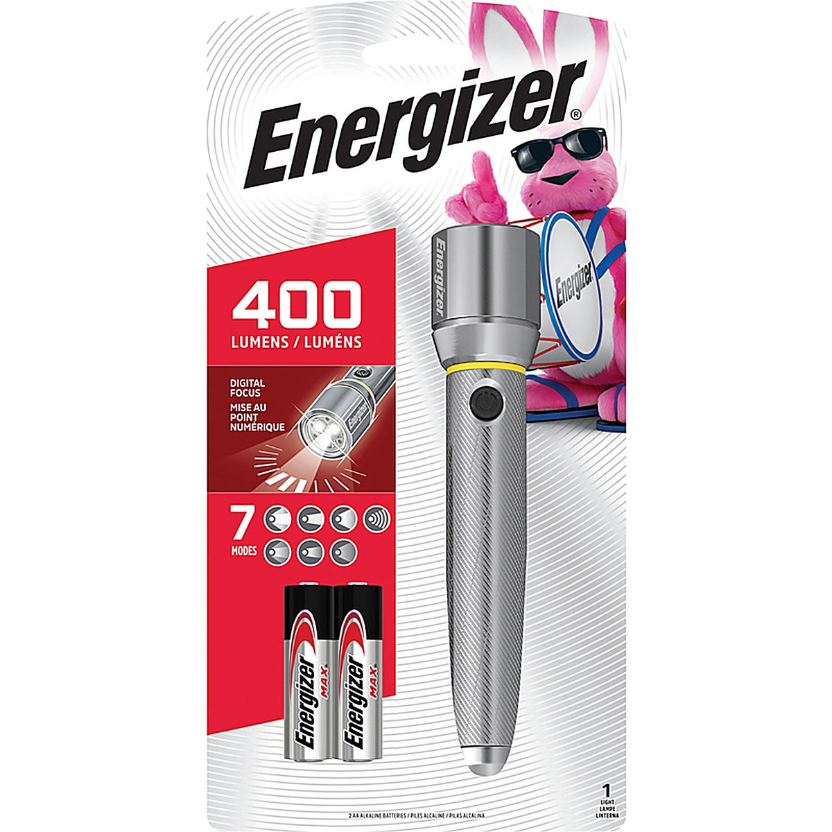 Energizer EPMZH21E 400 lumens Gray LED Flashlight AA Battery
