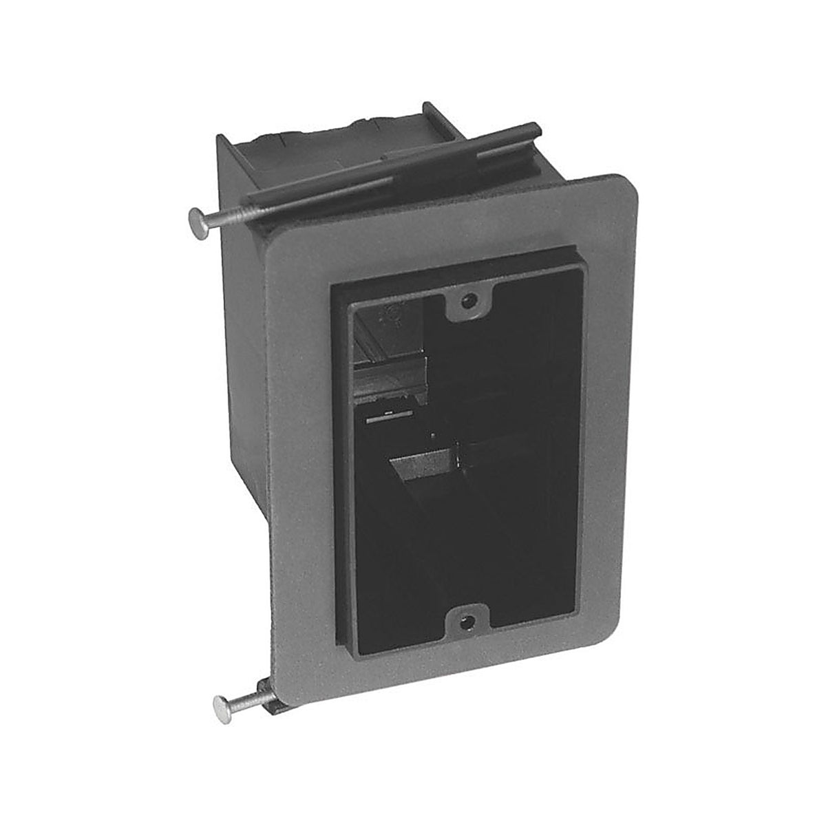 Cantex EZ23SN-RG 4 in. Rectangle PVC 1 gang Junction Box Gray